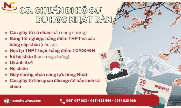 quy trình làm hồ sơ du học nhật bản