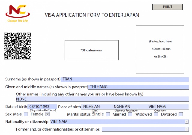hướng dẫn kiểm tra đơn xin visa Nhật Bản