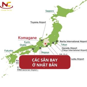 Các sân bay Nhật Bản (Nội địa + Quốc tế) kèm bản đồ dễ nhìn