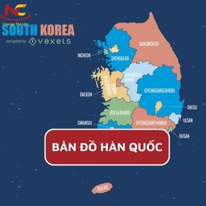 Bản đồ nước Hàn Quốc (Korea) 2023 chi tiết nhất (Full HD)