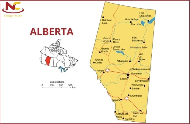 bản đồ Alberta