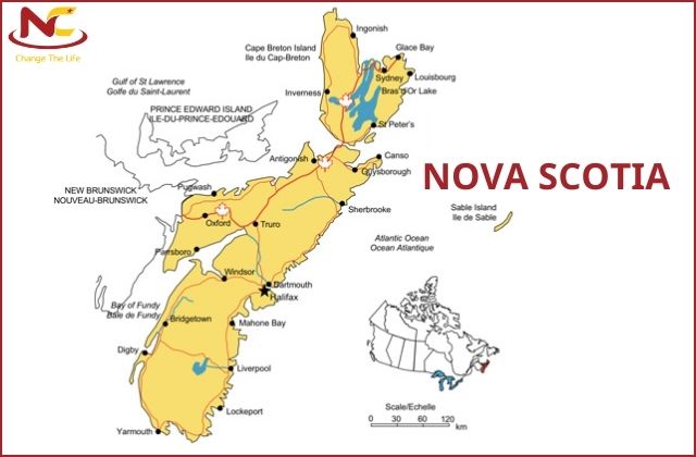 bản đồ nova scotia