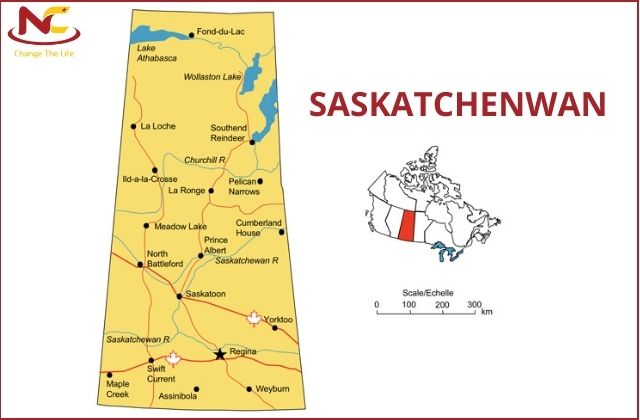 bản đồ Saskatchewan