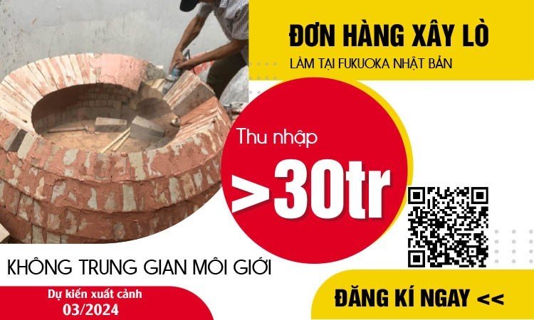 Thông báo tuyển 4 nam đi đơn xây dựng Nhật Bản 2023
