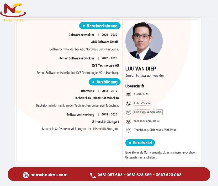 mẫu cv tiếng đức file word download mẫu cv tiếng đức file word
