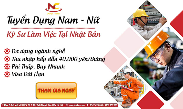 Tuyển đơn hàng kĩ sư Nhật Bản đa ngành nghề