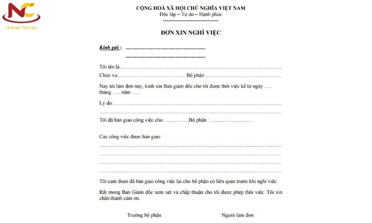 đơn xin nghỉ việc mẫu đơn xin nghỉ việc mẫu
