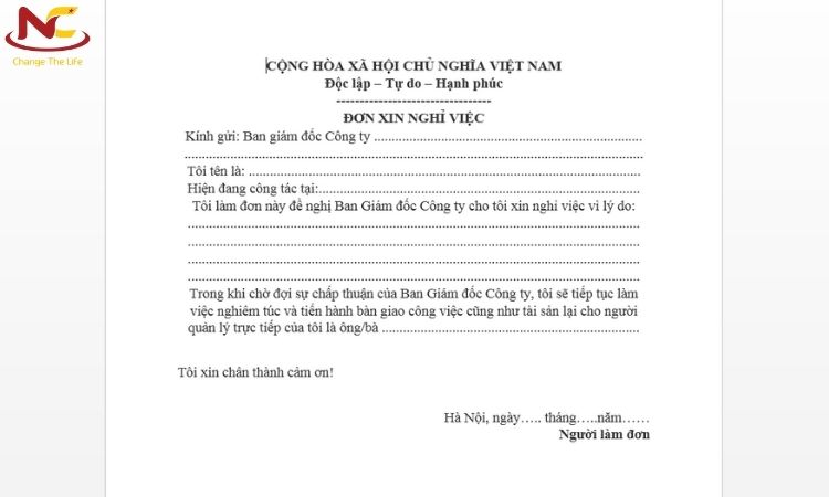 cách viết đơn xin nghỉ việc cách viết đơn xin nghỉ việc