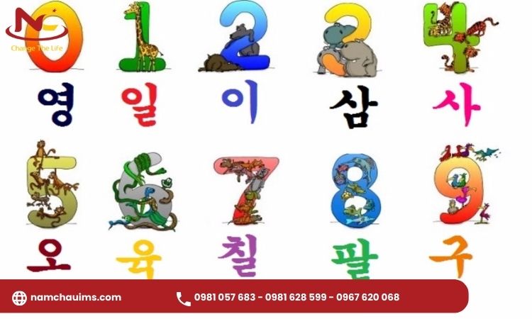đếm số tiếng hàn