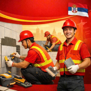 Tuyển 50 thợ ốp lát làm việc tại Serbia (Châu Âu). Thu nhập 30 – 45 tr/tháng.